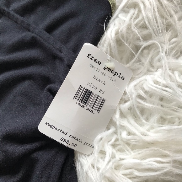 🆕Free People Toast to That Mini Dress Black Gold - Picture 6 of 8